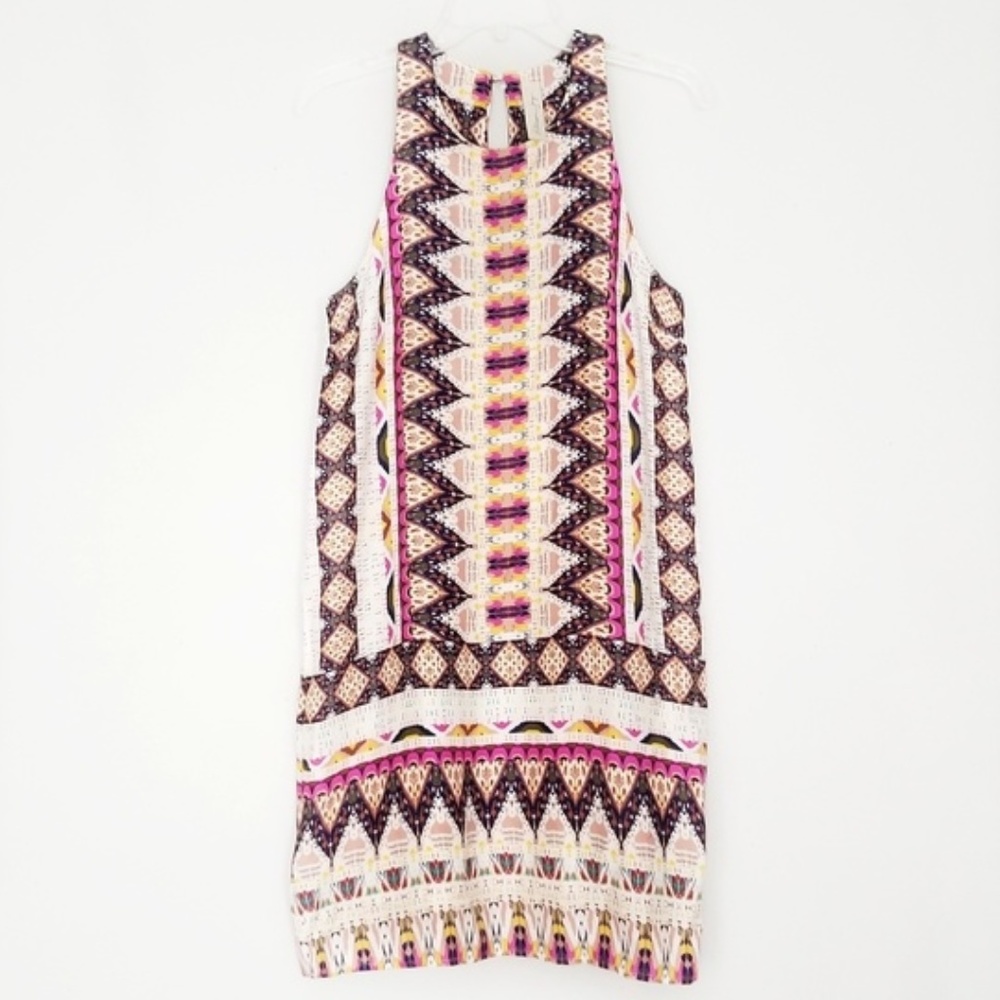 Allison Joy Aztec Print Shift Dress Size Small